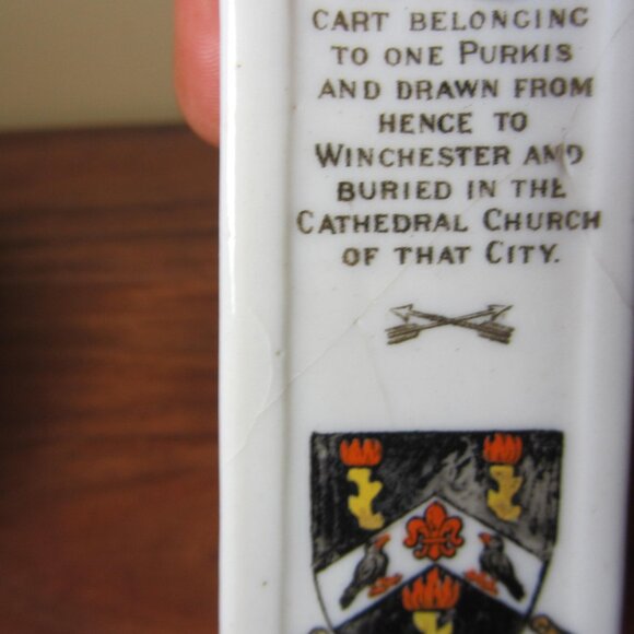 W.H. Goss crested heraldry china vintage Rhosneigr (GC059 Grace) - Picture 7 of 15